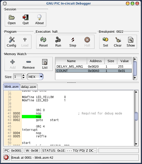 GPICD - Program Execution Indicator