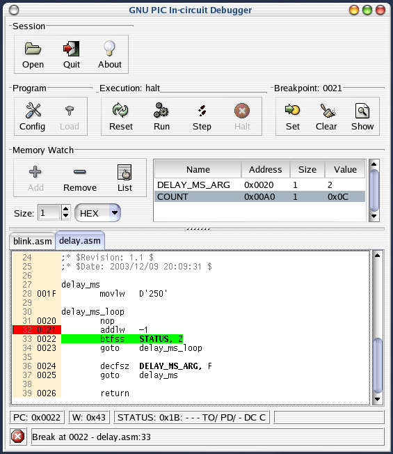 GPICD - Breakpoint Indicator