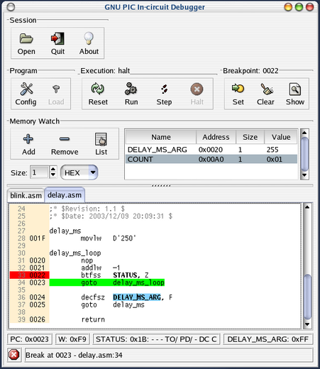 GPICD Main Window